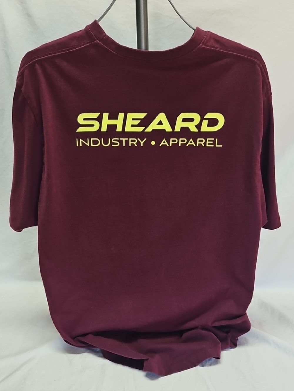 420 Lab Industry Apparel Soft Men's Maroon Logo T-Shirt - Picture 4 of 4